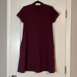 Vera Wang Burgundy Dress with pockets